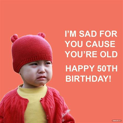 funny 50th birthday memes|50th birthday emoji images.